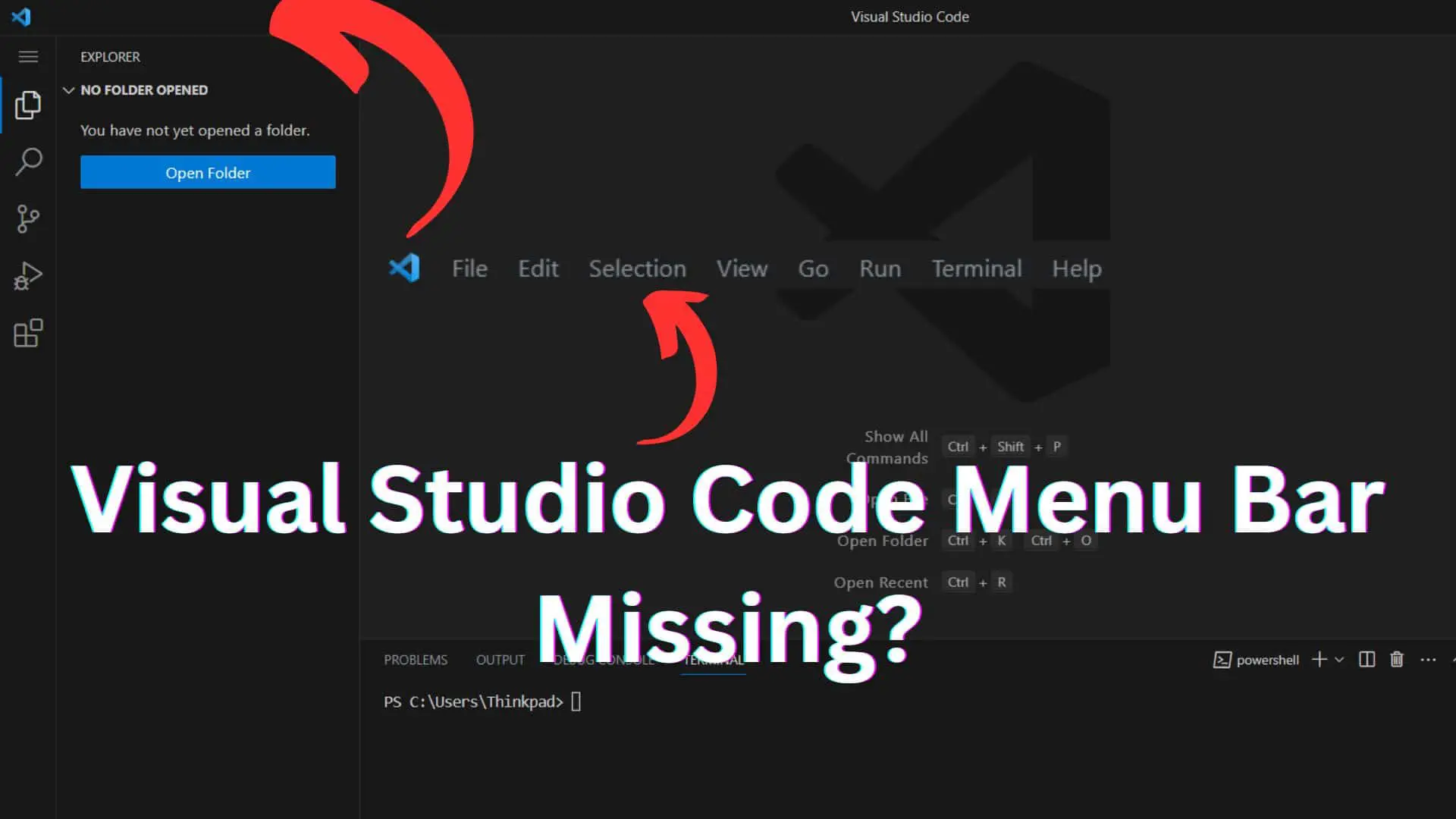 restore-menu-bar-in-visual-studio-code