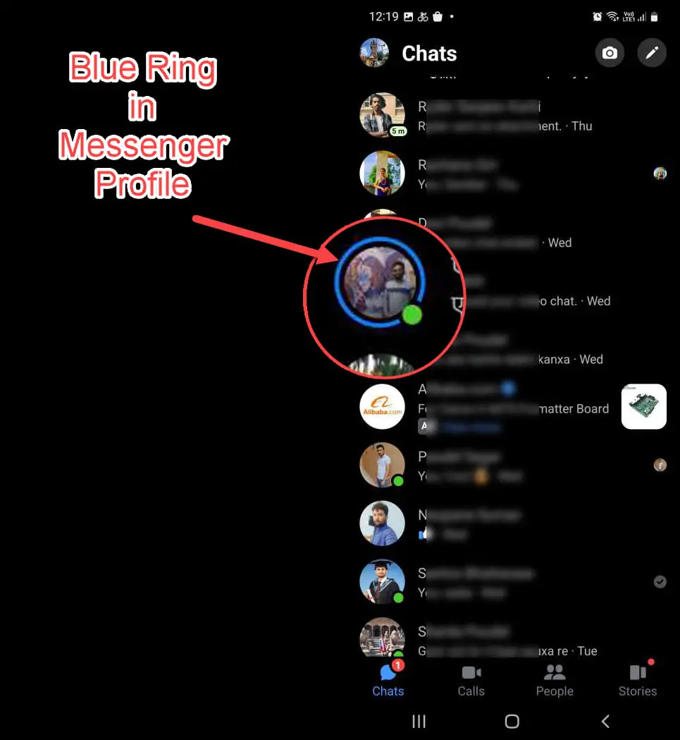 what-is-a-blue-circle-around-messengers-profile