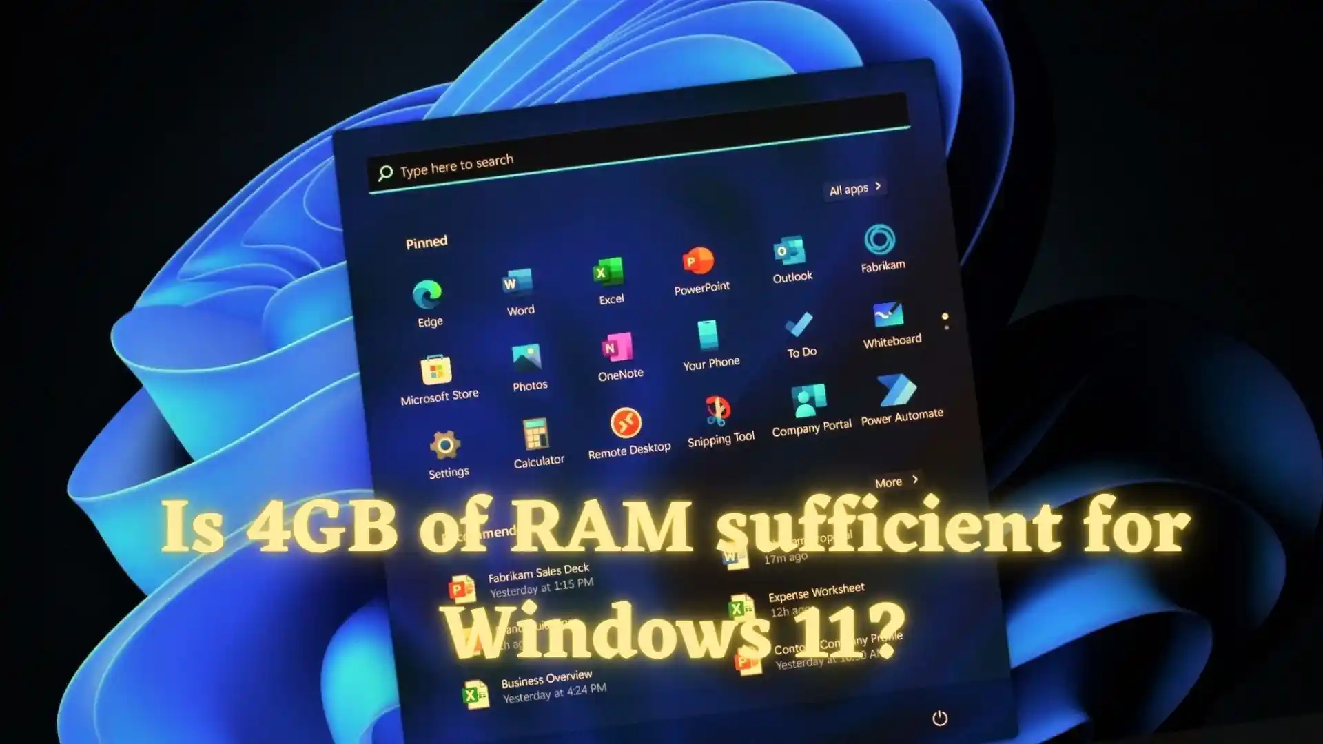 is-4gb-ram-sufficient-for-windows-11