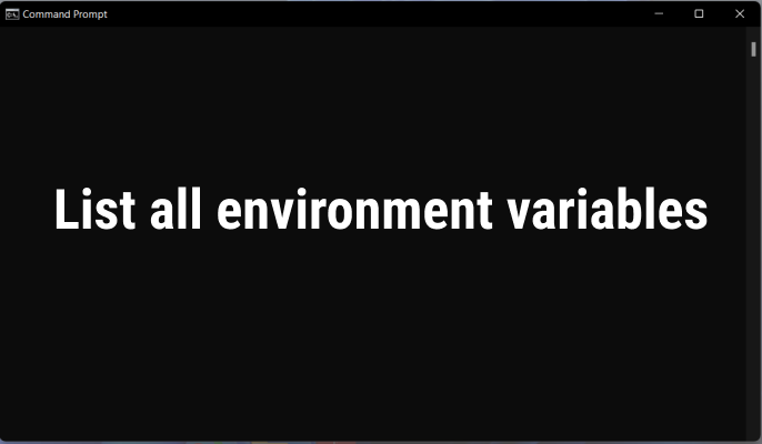 Shell Script List All Environment Variables