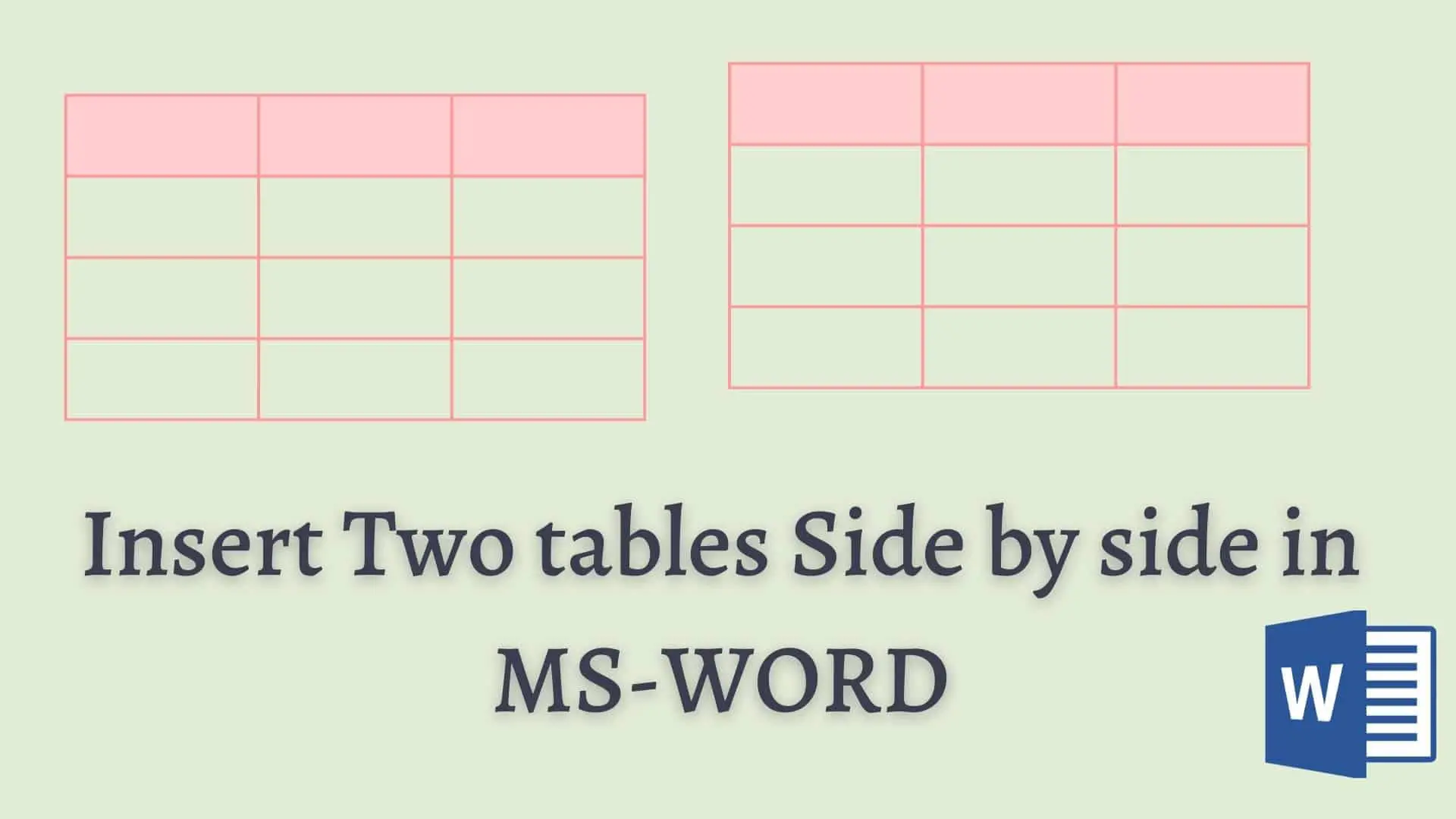 make-two-tables-side-by-side-msword