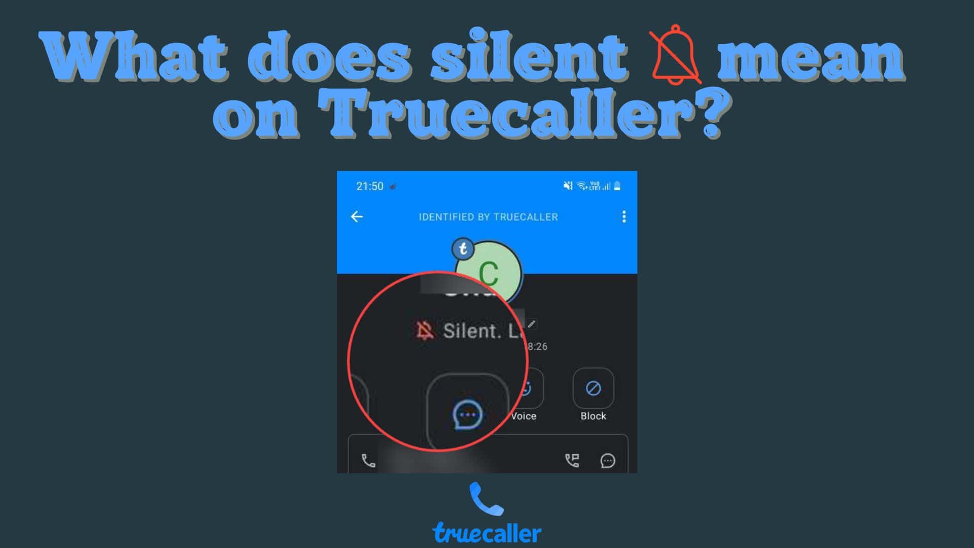 What Does Silent Icon Mean On Truecaller 