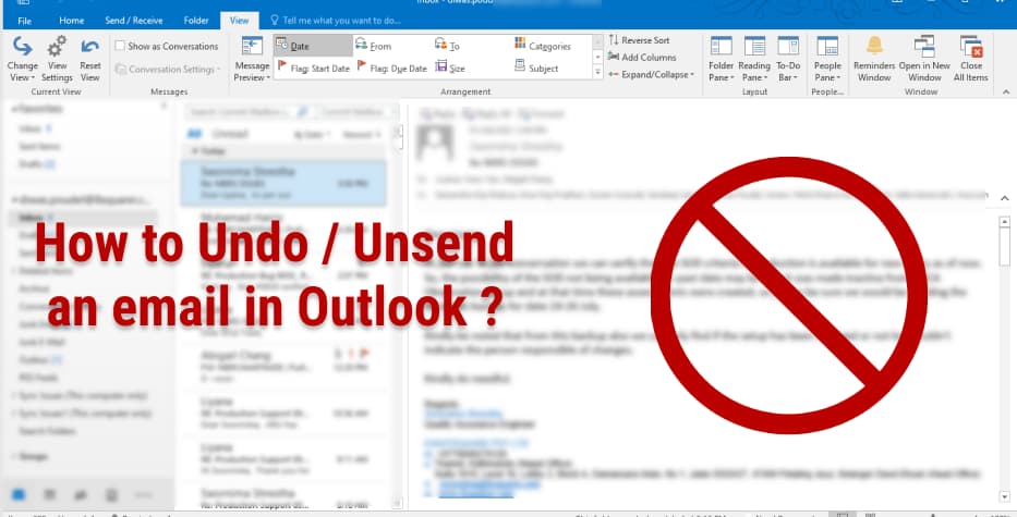 how to unsend an email in outlook