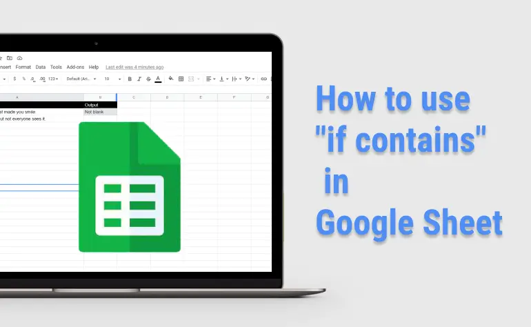 How To Use If A Cell Contains In Google Sheets